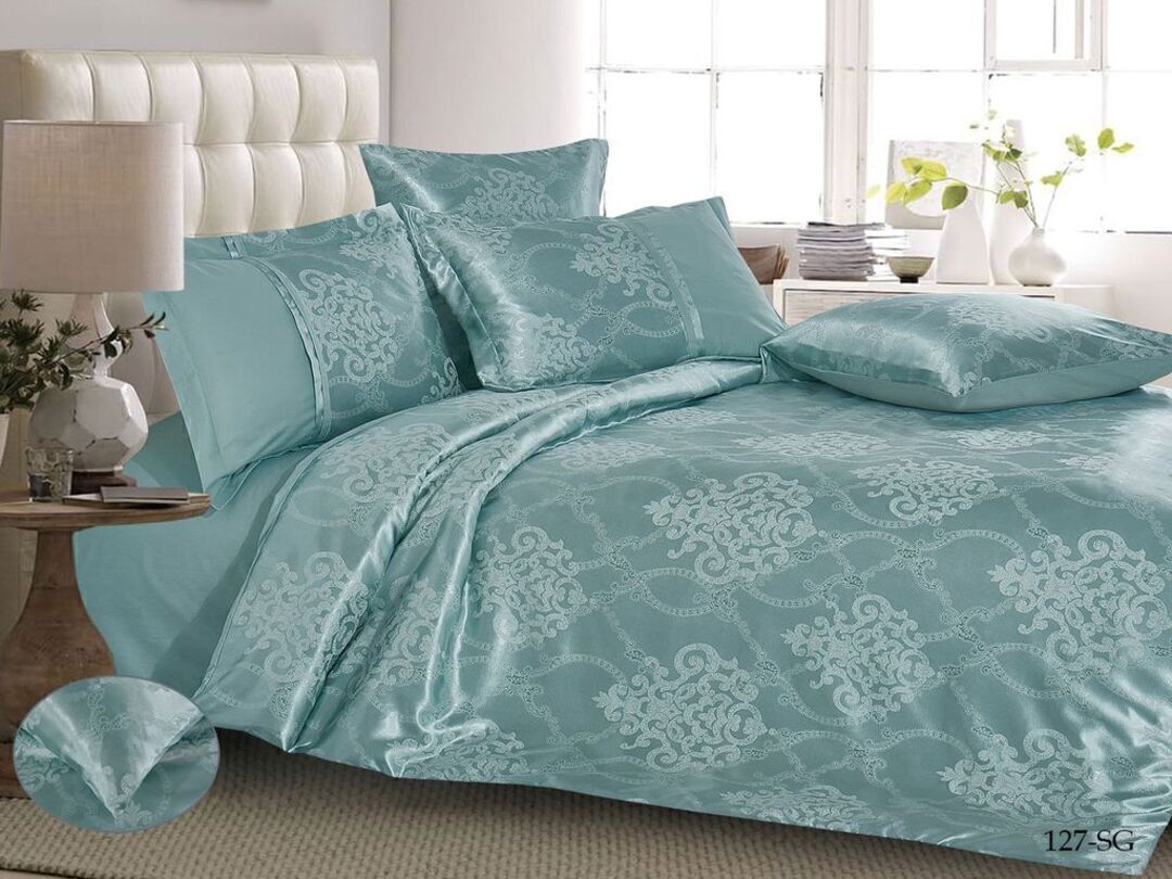 КПБ евро сатин-жаккард Satin Jacquard SG Клео <SG-127>