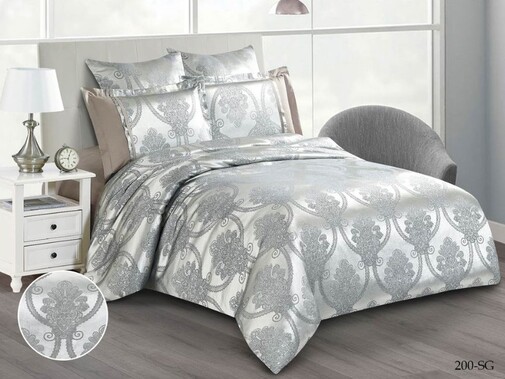 КПБ евро сатин-жаккард Satin Jacquard SG Клео <SG-200>