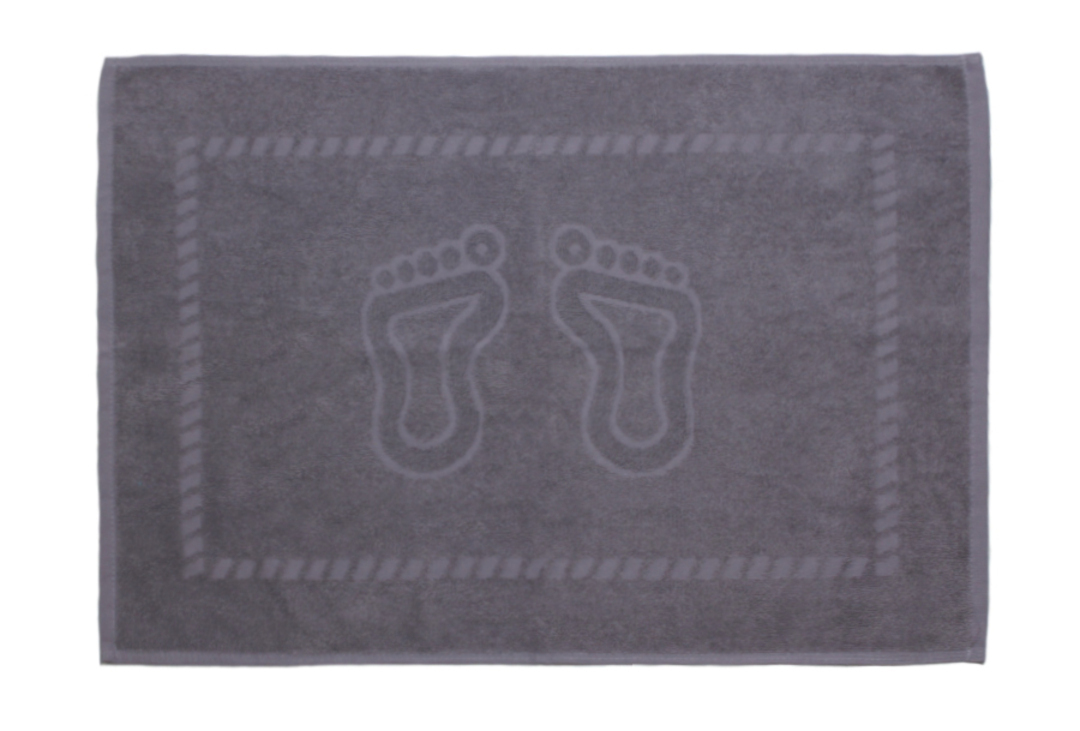 Полотенце махровое для ног по цветам 450гр/м2 Узбекистан, 910 серый
