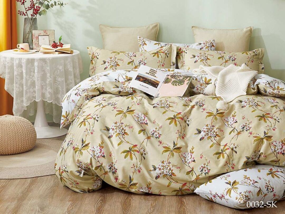КПБ евро сатин в коробке Satin de Luxe SK Клео <0032-SK>