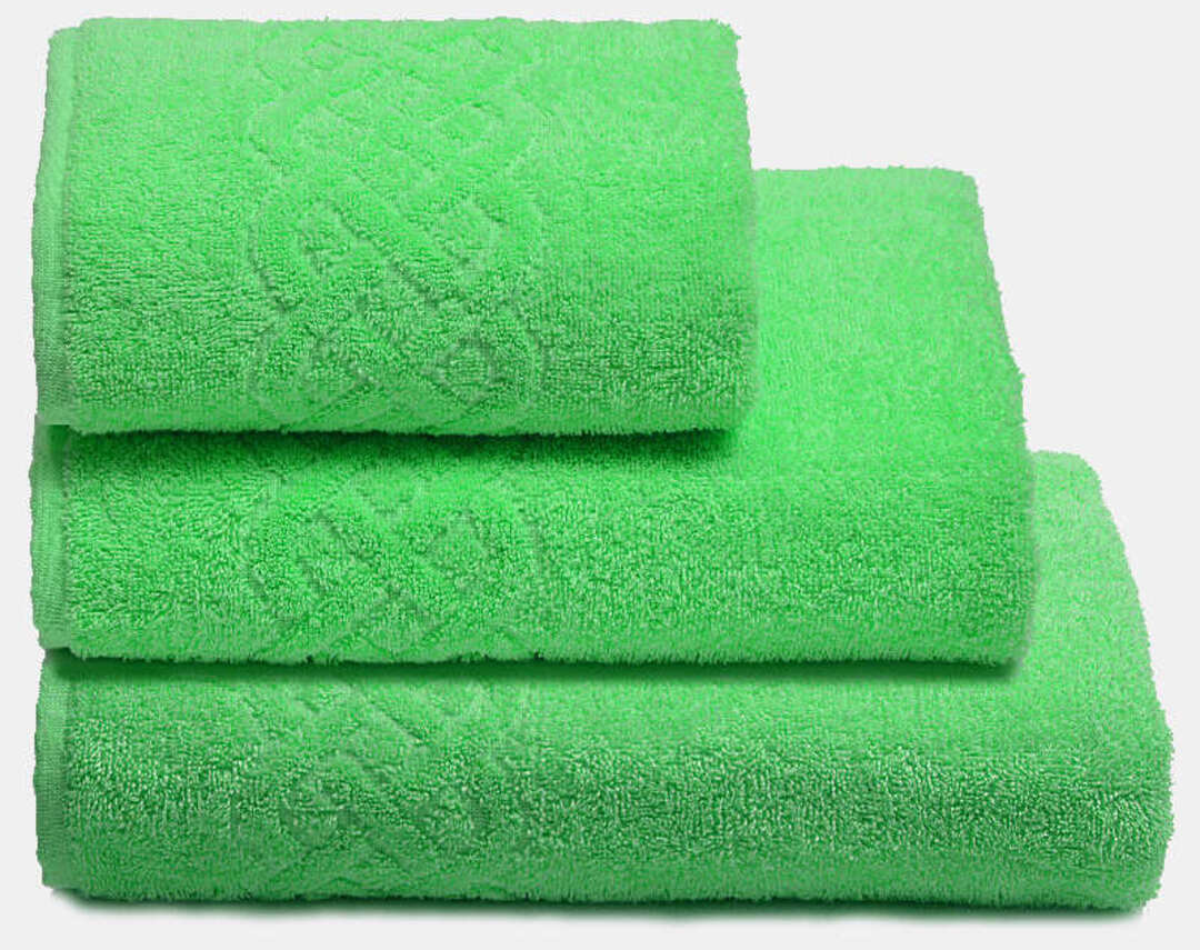 Полотенце махровое Плайт ДМ Люкс, 57 зеленый
