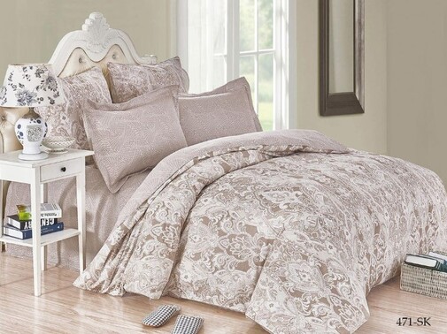 КПБ евро сатин в коробке Satin de Luxe SK Клео <471-SK>