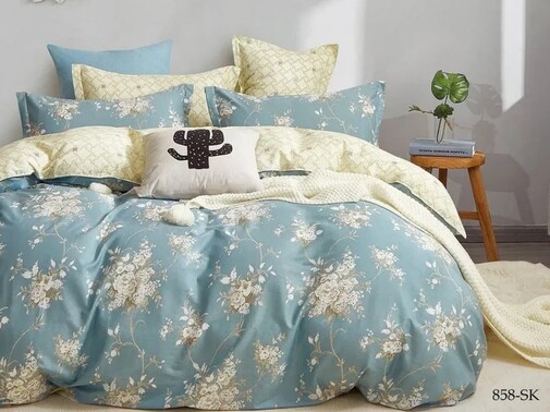 КПБ 1,5сп сатин в коробке (нав 70*70) Satin de Luxe SK Клео <858-SK>