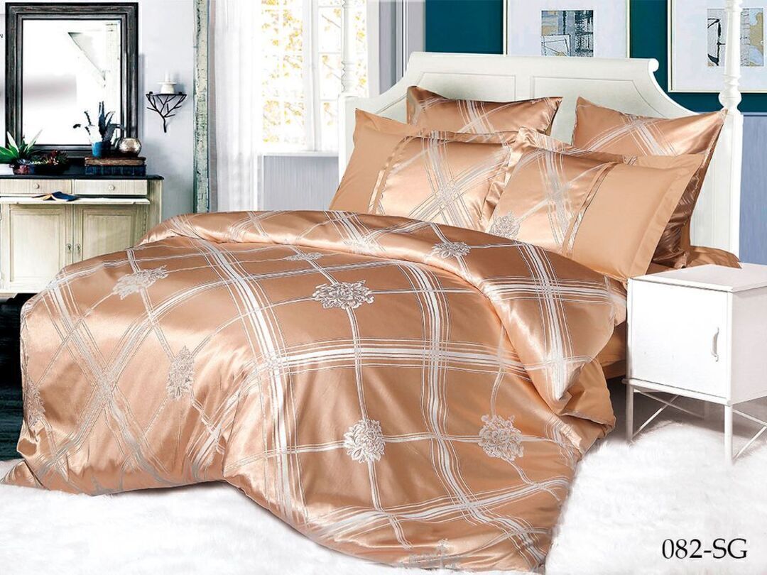 КПБ семейный сатин-жаккард Satin Jacquard SG Клео <SG-082>