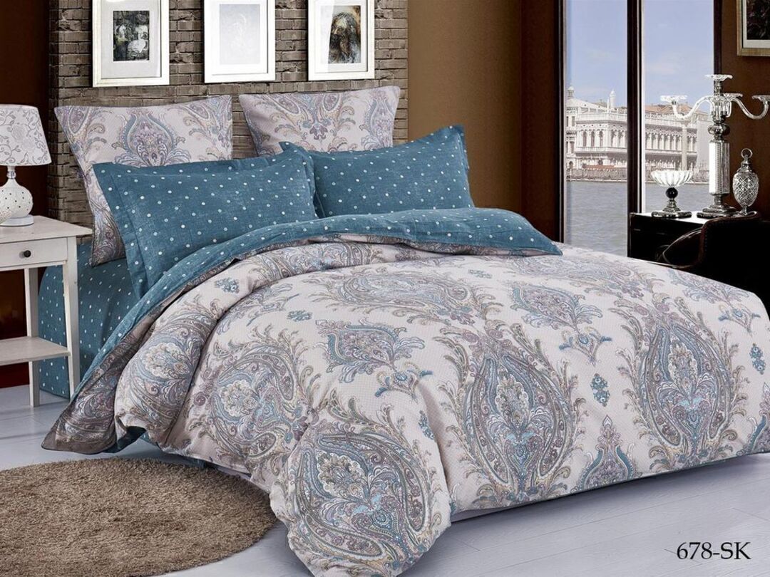 КПБ 2сп сатин в коробке (нав 70*70) Satin de Luxe SK Клео <678-SK>