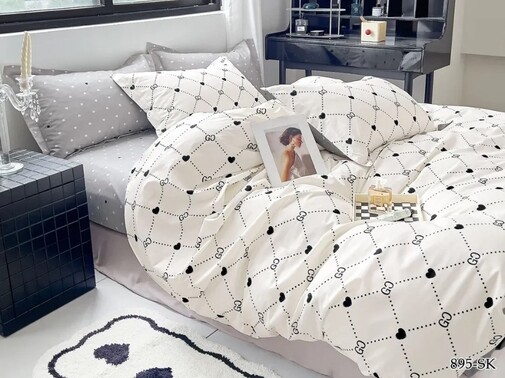КПБ евро сатин в коробке Satin de Luxe SK Клео <895-SK>