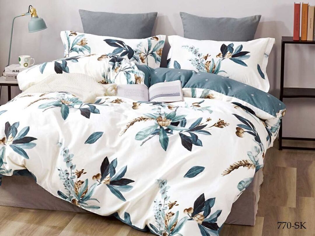 КПБ 1,5сп сатин в коробке (нав 70*70) Satin de Luxe SK Клео <770-SK>