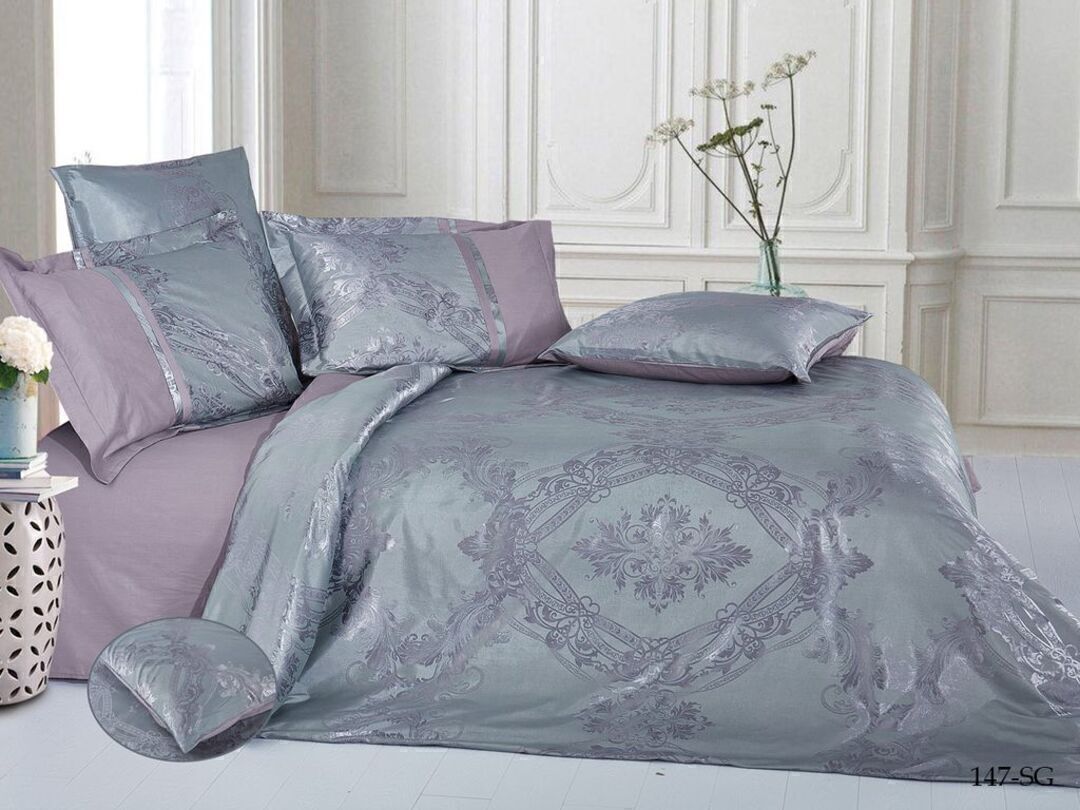 КПБ семейный сатин-жаккард Satin Jacquard SG Клео <SG-147>