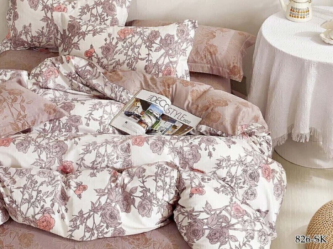 КПБ евро сатин в коробке Satin de Luxe SK Клео <826-SK>