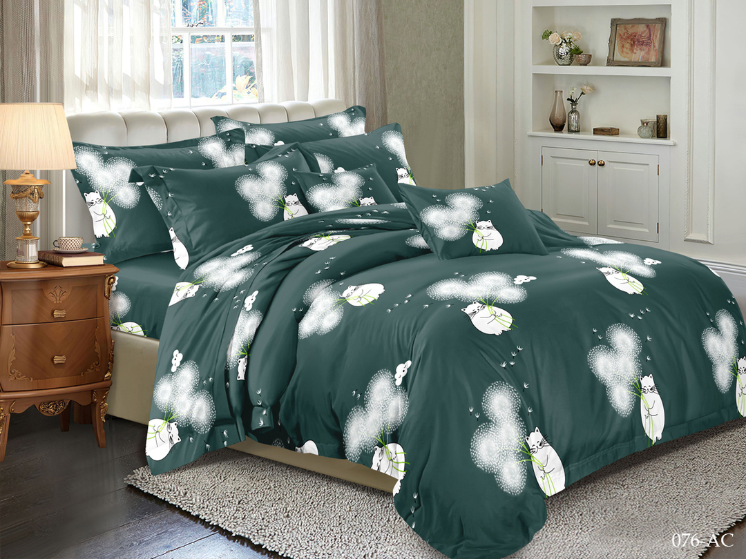 КПБ евро полисатин Art Color AC (нав. 50*70-2шт) Клео <AC-076>