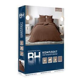 КПБ 1,5сп поплин страйп-дизайн (нав 50*70) Волшебная ночь <8709/7 Powder blue>