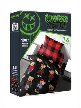 КПБ 1,5сп поплин Crazy Getup <911243 Bears>