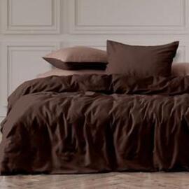 КПБ 2сп перкаль Унисон <86402-11/86028-11 Cappuccino  Unicolor>