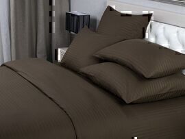 КПБ 2сп страйп-сатин (нав 50*70) Verossa Stripe <70010 Мокко>